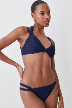 Karen Millen Bandage Double Strap Set navy Clearance