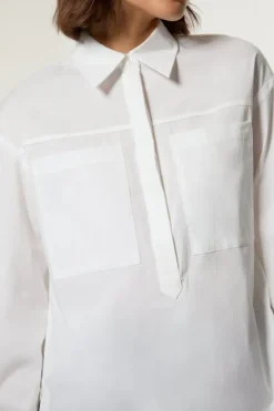 Karen Millen Cotton Oversize Tailored Shirt white Outlet