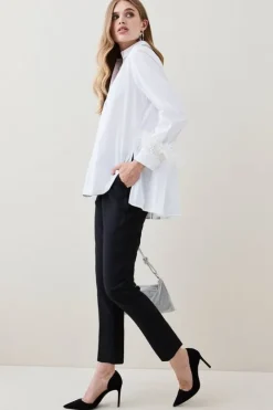 Karen Millen Essential Techno Woven Pants black Fashion