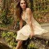 Karen Millen Lydia Millen Petite Lace Organdie Woven Strappy Dress Sale