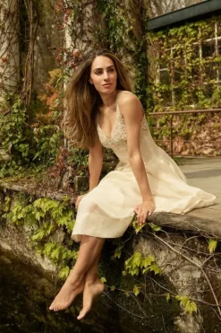 Karen Millen Lydia Millen Petite Lace Organdie Woven Strappy Dress Sale
