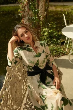 Karen Millen Lydia Millen Spring Floral Silk Cotton Woven Shirt Dress Online