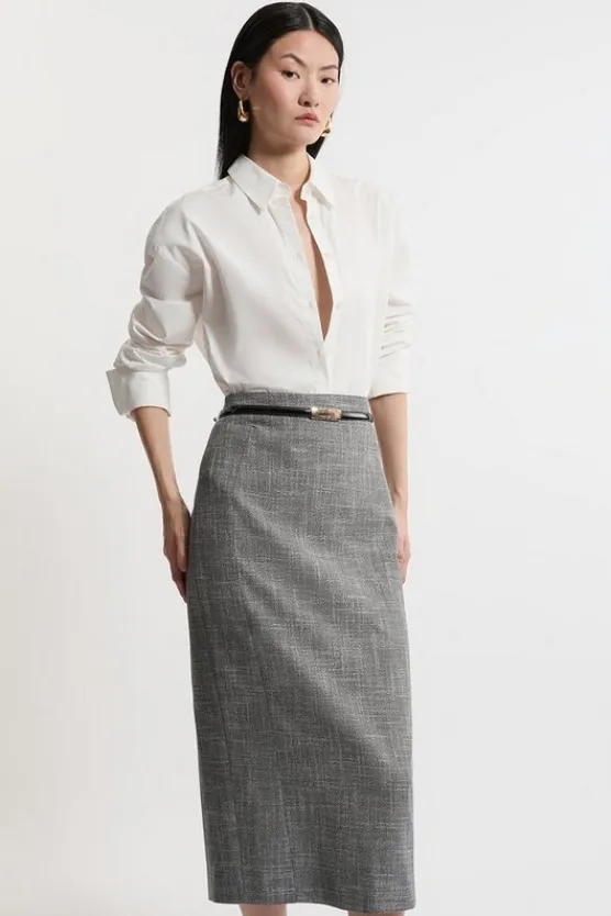 Karen Millen Textured Tailored Suit Set mono Discount