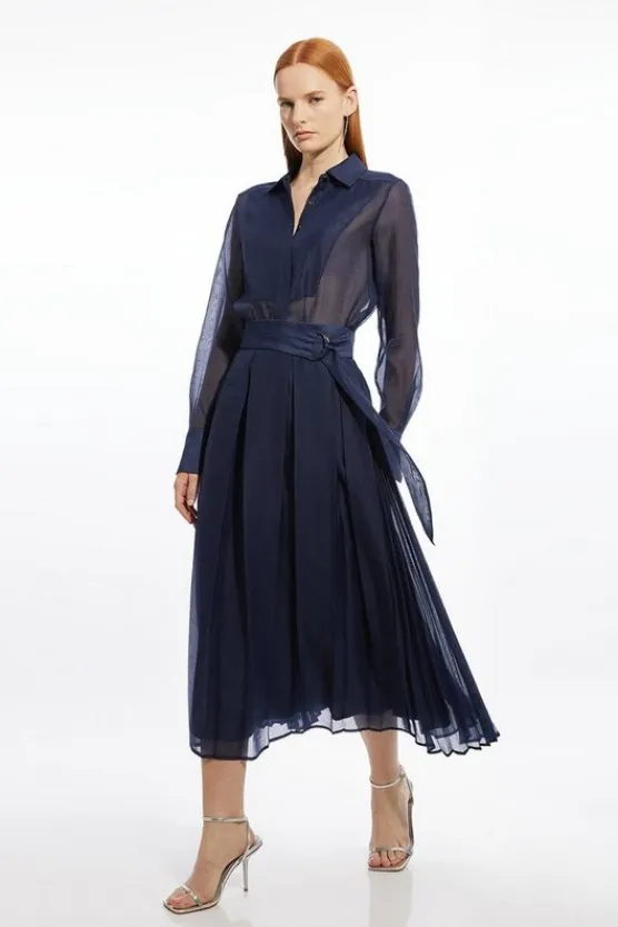 Karen Millen ORGANDIE CO-ORD navy Fashion