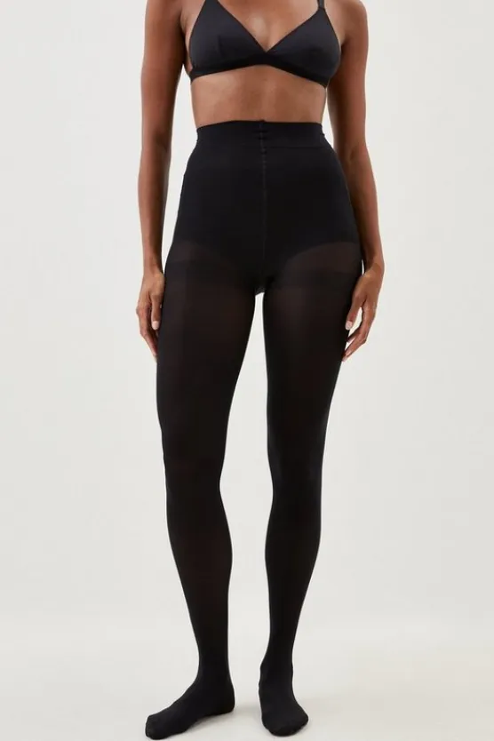 Karen Millen Semi-Sheer Shaper Tights black Online