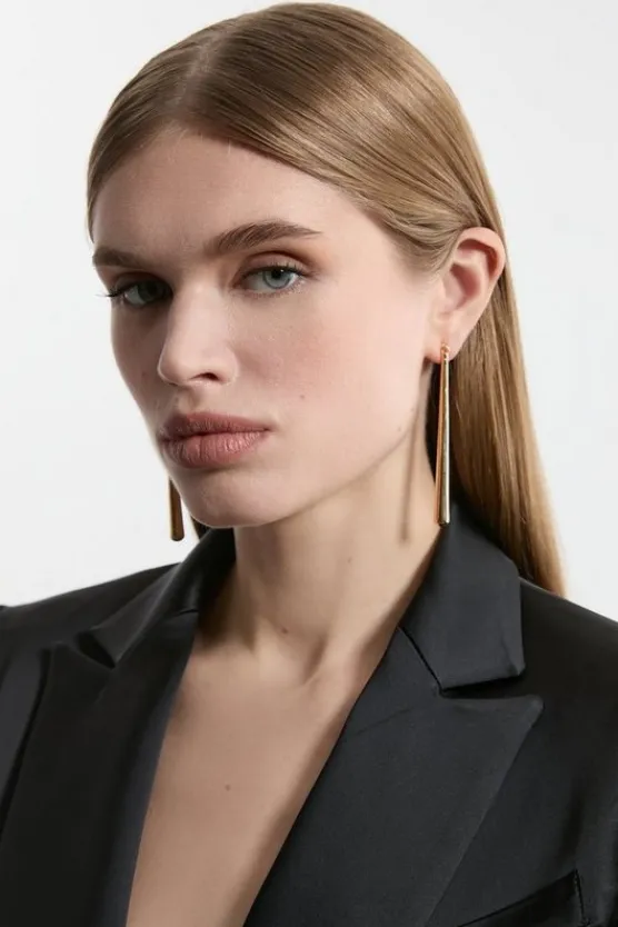 Karen Millen Statement Drop Earring gold Best