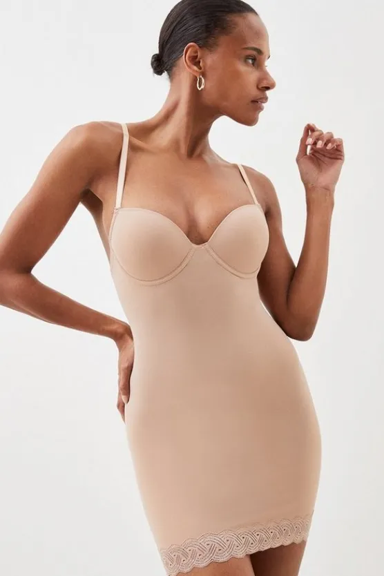 Karen Millen Super Control Slip Dress nude Outlet
