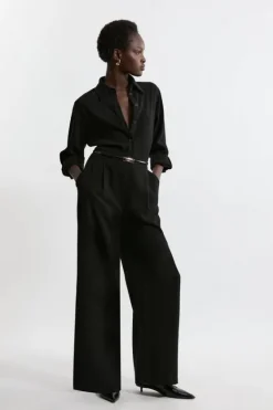 Karen Millen Tailored Crepe Essential Set black Sale