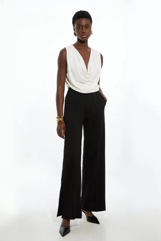 Karen Millen Tailored Ponte Suit Set black Hot