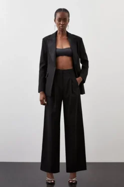 Karen Millen Tailored Premium Twill Set black Fashion