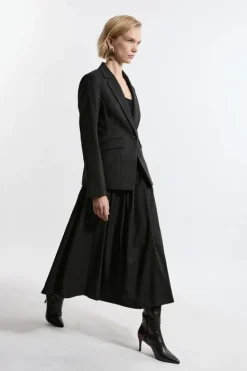 Karen Millen Tailored Twill Set black Hot