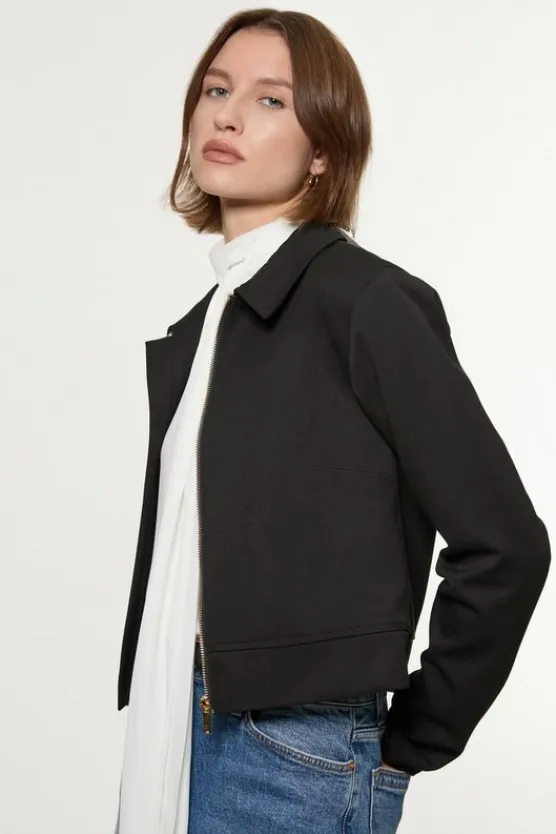 Karen Millen Technical Crepe Tailored Set black Fashion