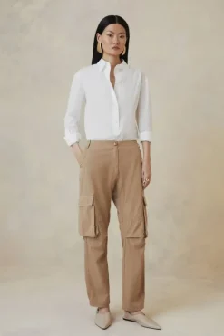 Karen Millen The Founder Cargo Pants camel Hot