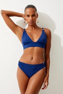 Karen Millen Trim Detail Bikini set blue Outlet